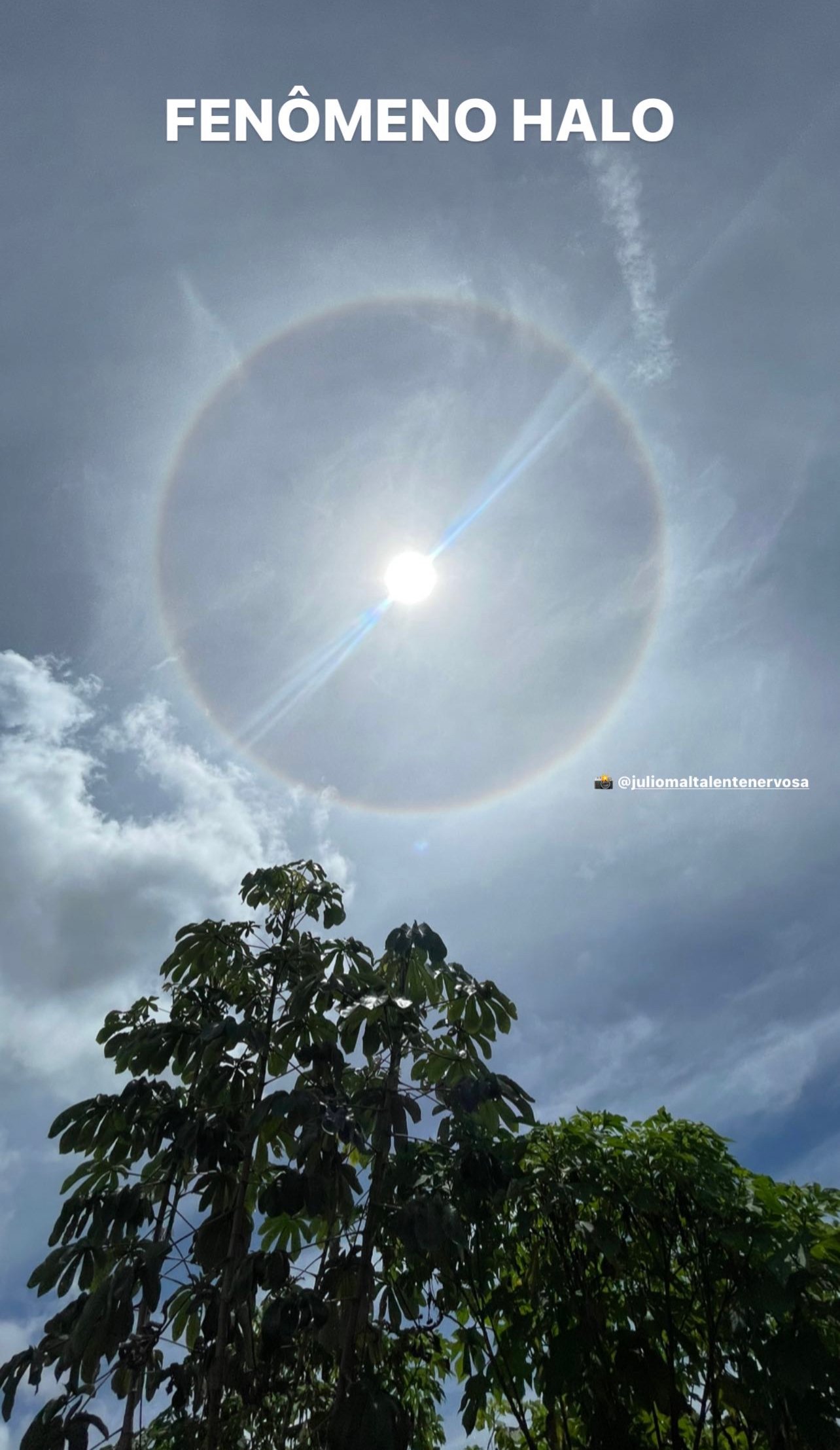 Fenômeno solar chama atenção em Porto Velho 2 Fenômeno solar chama atenção em Porto Velho