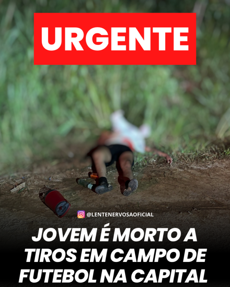 Últimas Notícias 8 URGENTE – Jovem é executado a tiros em campo de futebol na capital