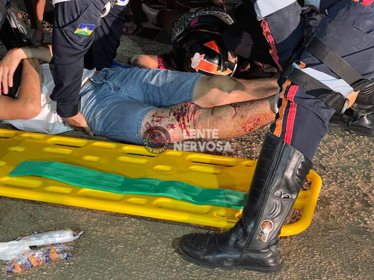 Últimas Notícias 4 Três pessoas ficam feridas em colisão frontal de motos na zona sul – FOTOS E VÍDEO