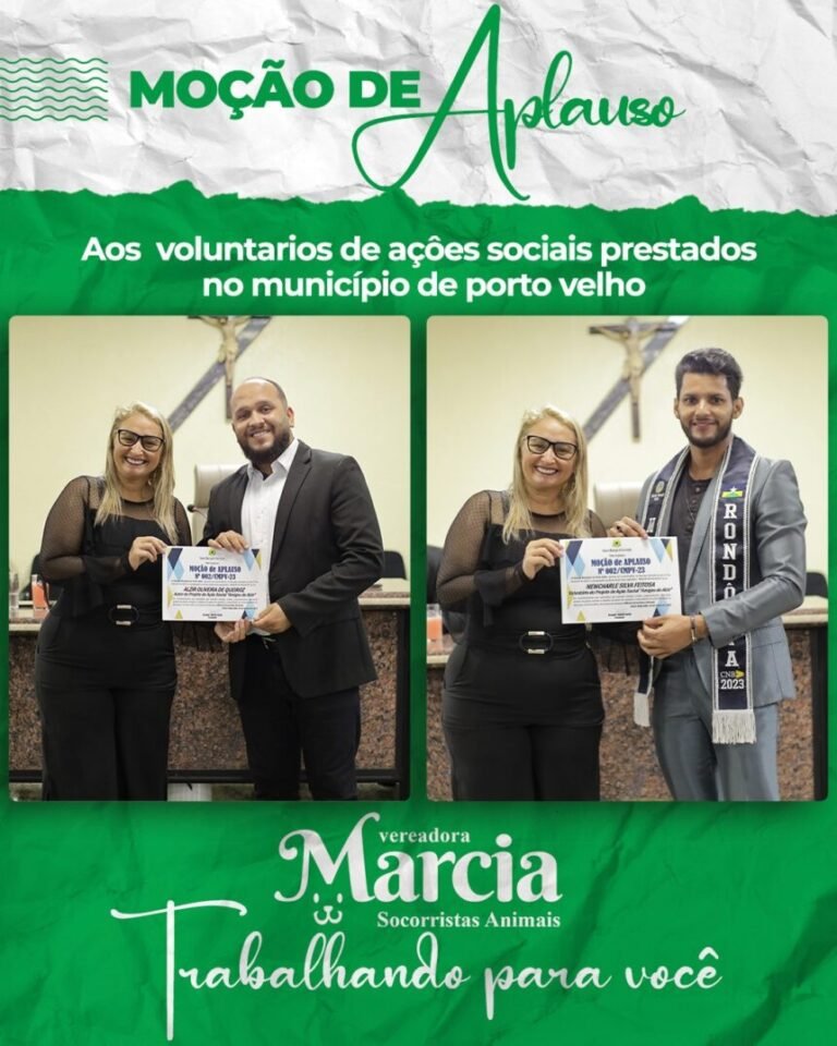 Voluntários de ações sociais são homenageados pela vereadora Márcia Socorristas Animais