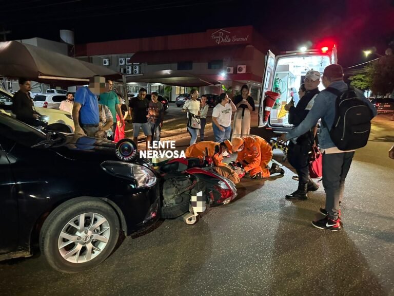 Motorista deficiente causa acidente com motociclista na capital