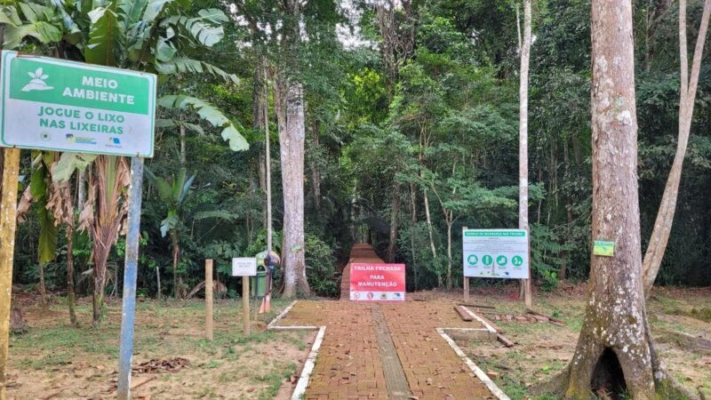 Trilha do Parque Natural está fechada para reforma na capital 1 Trilha do Parque Natural está fechada para reforma na capital