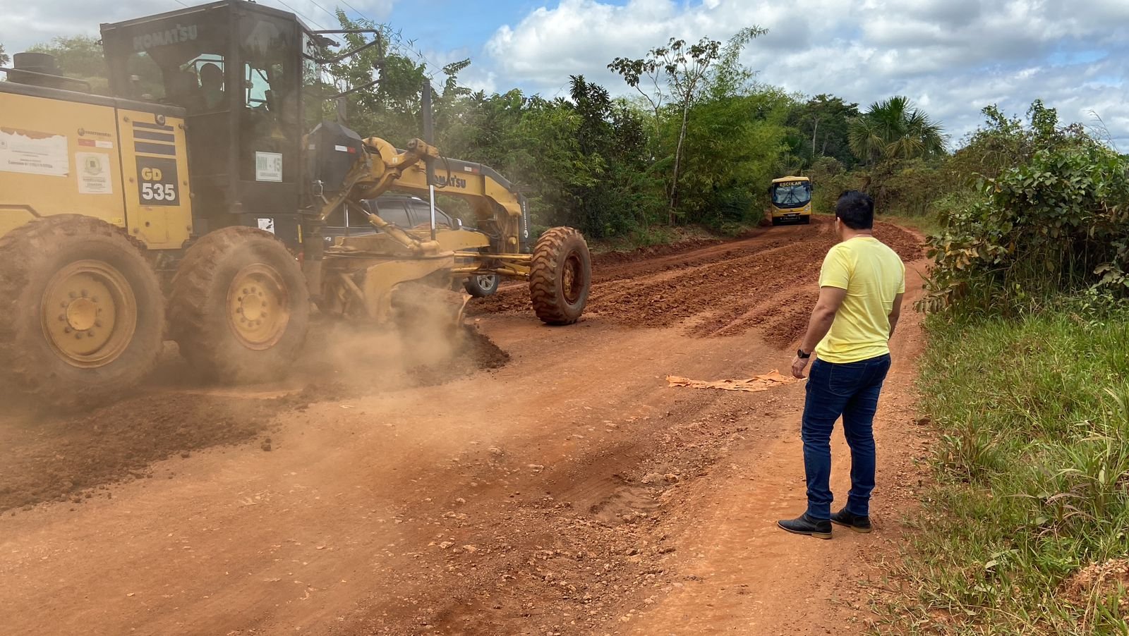 Estradas rurais recebem melhorias a pedido do vereador Edimilson Dourado