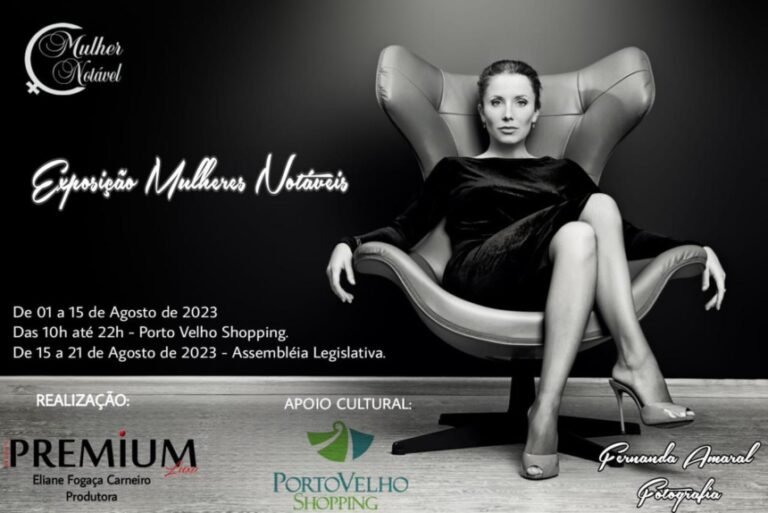 1ª Exposição fotográfica Mulher Notável acontecerá do dia 1 ao dia 15 de agosto
