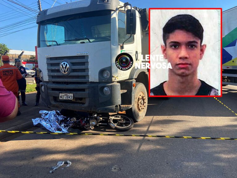 PONTO CEGO: Motociclista morre ao ser arrastado por caminhão caçamba em Porto Velho