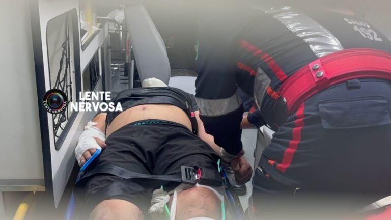 URGENTE – Motociclista fica gravemente ferido ao colidir em Hilux na BR-364