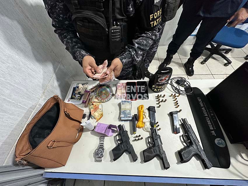 Assaltante morre ao trocar tiros com Força Tática após roubo em residência de empresários - VÍDEO