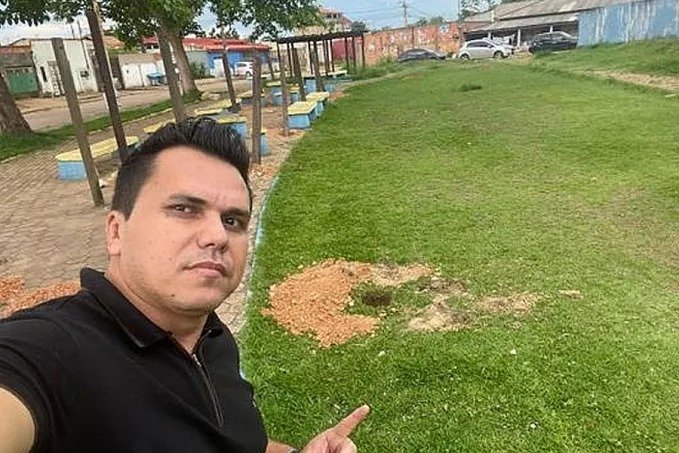 Vereador Edimilson Dourado acompanha mutirão de limpeza no Campo Atalaia