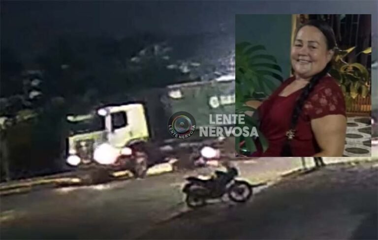 Veja o momento em que mulher é esmagada por caminhão no interior de RO – VÍDEO