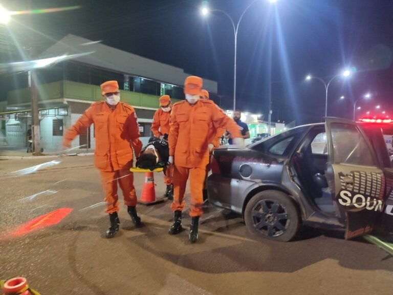 Simulação de sinistro com vítimas e ações educativas são destaques na Semana Nacional de Trânsito, em Guajará-Mirim