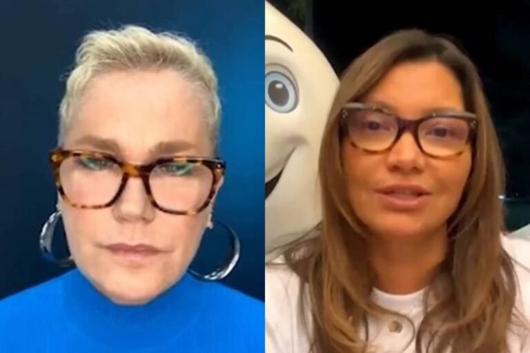 Xuxa chama internauta de “idiota e imbecil” durante live com Janja