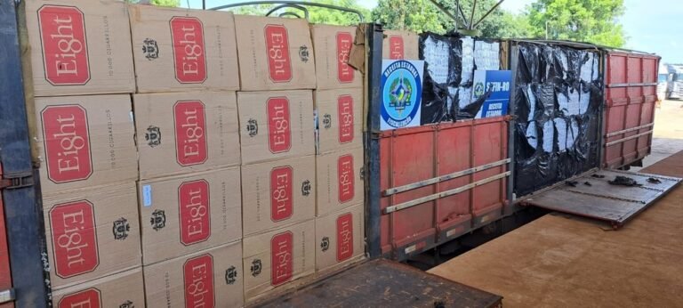 OPERAÇÃO CONJUNTA – Quase 400 mil maços de cigarros contrabandeados são apreendidos em Rondônia