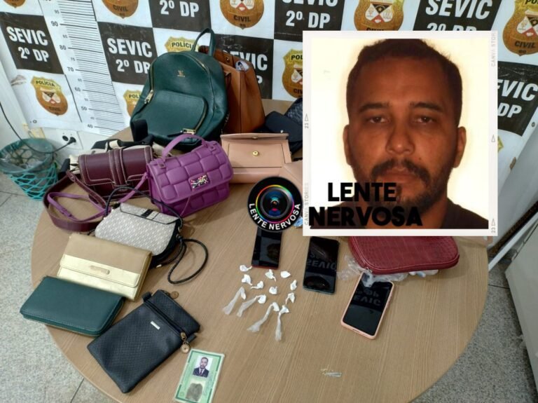 BADOO – Golpista que paquerava mulheres e furtava bolsas delas é preso pela Polícia Civil