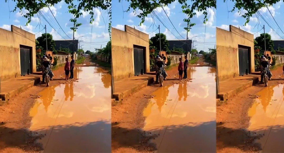 Vereador Edimilson Dourado fiscaliza condições da Rua Triângulo no Bairro Castanheira
