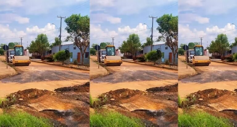 Vereador Edimilson Dourado tem pedido atendido para serviço de tapa buracos na Rua Gibraltar