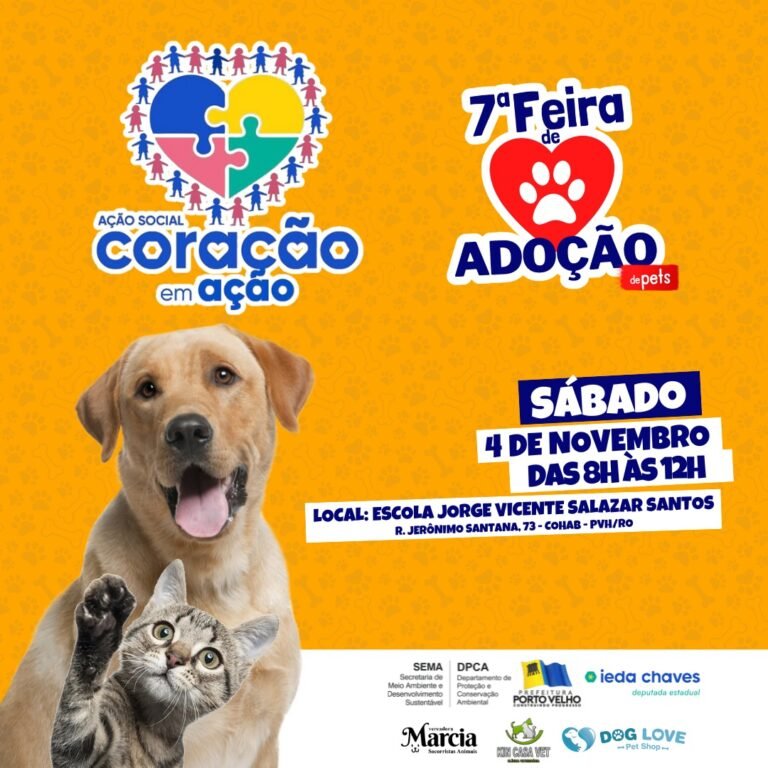 CORAÇÃO EM AÇÃO – Vereadora Márcia Socorristas Animais convida população para Feira de Adoção de Pets