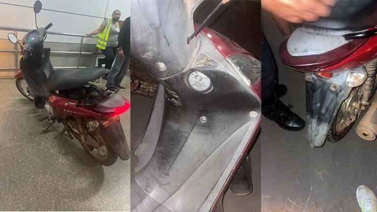 Últimas Notícias 6 Criminosos furtam moto no Espaço Alternativo e abandonam veículo após retirarem a placa