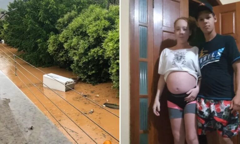 Últimas Notícias 2 Grávida é salva dentro de geladeira durante enchente