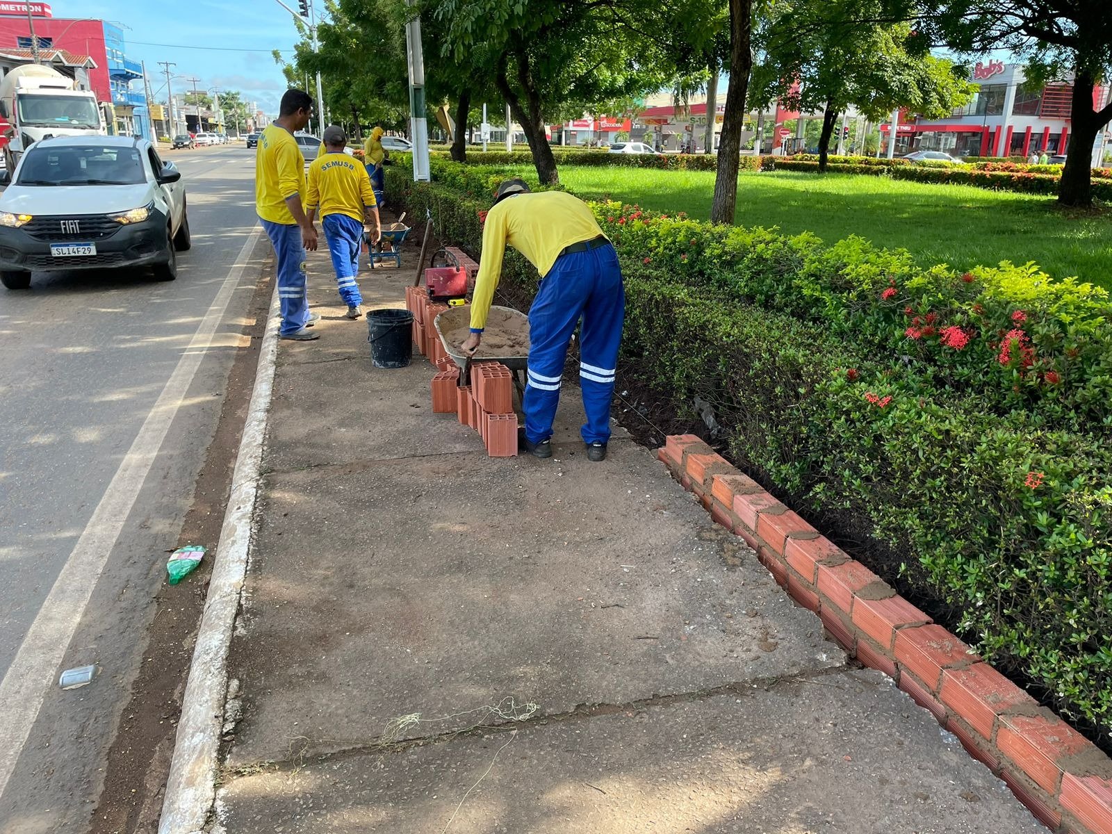Prefeitura de Porto Velho avança nas obras de revitalização de calçadas da av. Jorge Teixeira