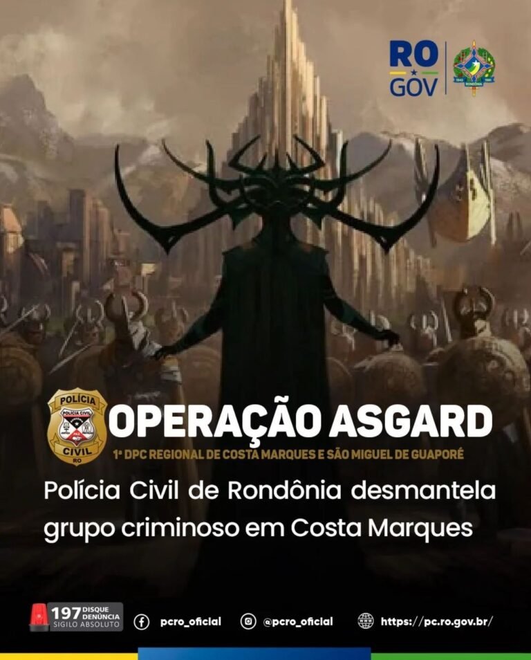 ASGARD – Operação da Polícia Civil desmantela organização criminosa