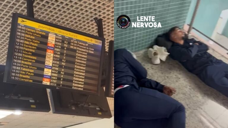 VÍDEO – Jogadores do Porto Velho estão em condições desumanas no aeroporto após jogo na Copa Verde