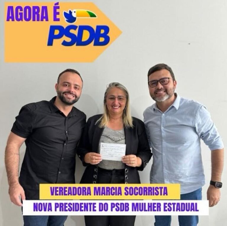 Vereadora Márcia Socorristas Animais assume presidência do PSDB Mulher Estadual