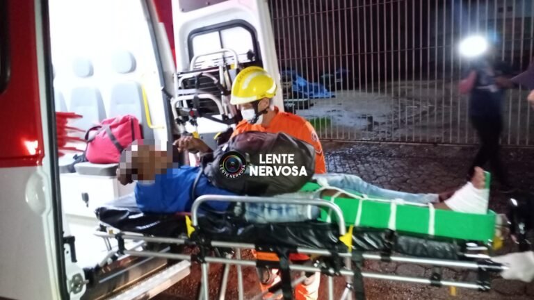 Pedestre fica ferido ao ser atropelado por motociclista que fugiu sem prestar socorro