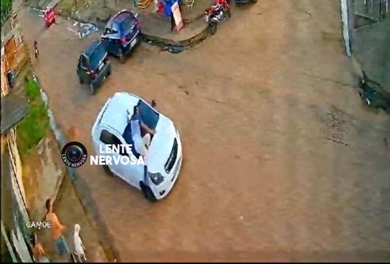 EXCLUSIVO – Vídeo mostra vítima de atropelamento sendo levada em capô de carro na zona sul