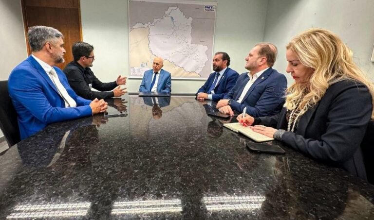 Laerte Gomes se reúne com senador Confúcio Moura para tratar de regime tributário federal e indústrias de Rondônia