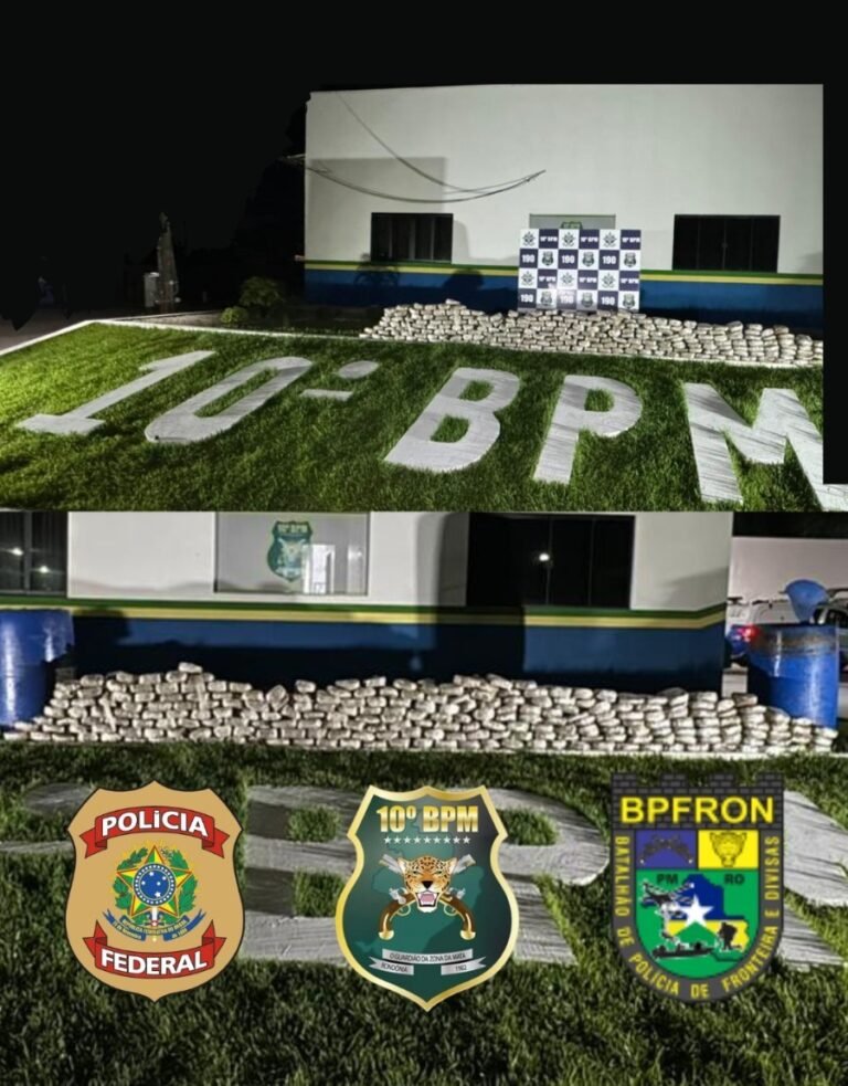 Ação conjunta da PF e PM resulta na apreensão de mais de 120 kg de maconha em RO
