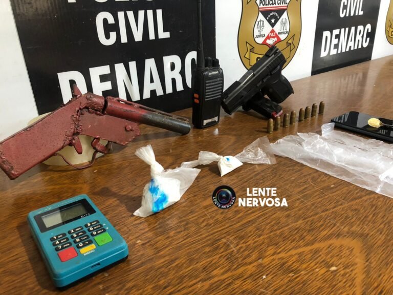 Foragido do AM é detido pelo Denarc com armas e drogas em Porto Velho