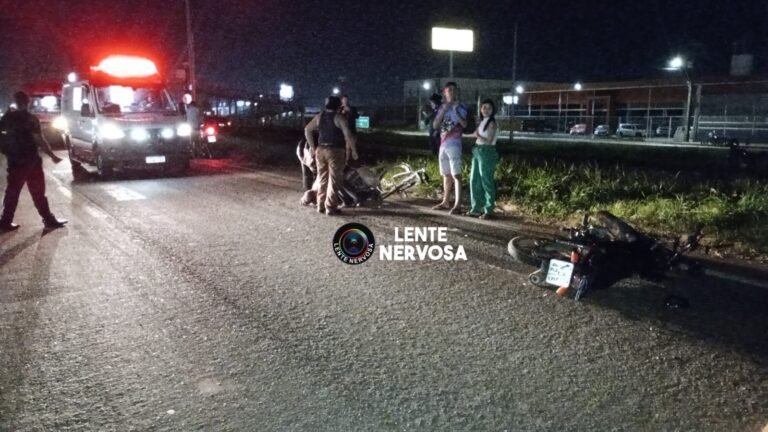 Últimas Notícias 3 Colisão entre motocicleta e bicicleta deixa três pessoas feridas em Porto Velho