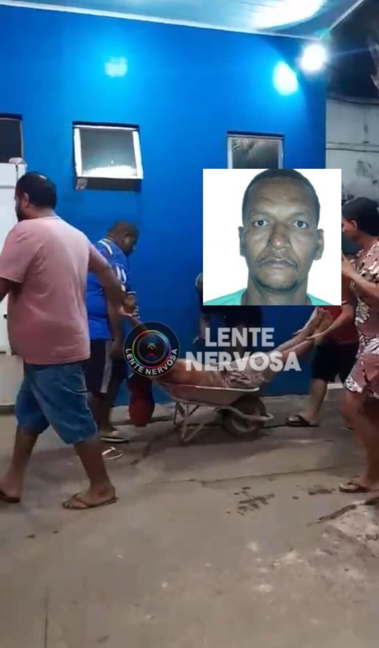 NÃO RESISTIU – Homem é socorrido em carrinho de mão após ser baleado na frente da esposa