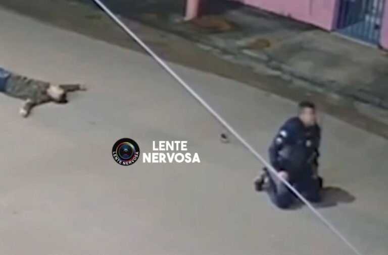 LIVRAMENTO – Policial ajoelha e agradece a Deus após tiroteio que terminou com criminoso morto – VEJA O VÍDEO