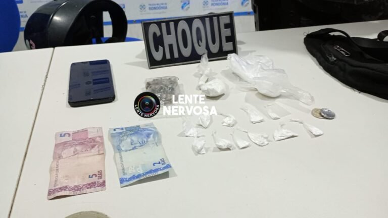 Últimas Notícias 5 BPChoque prende suspeito de tráfico de drogas em Porto Velho