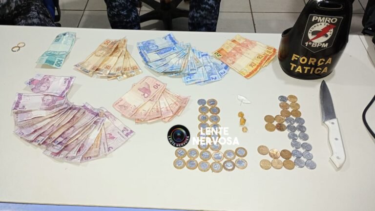 Últimas Notícias 2 Jovem é preso com porções de droga e dinheiro em Porto Velho