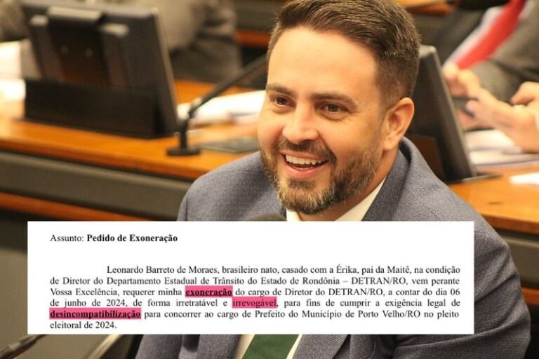 Últimas Notícias 4 Léo Moraes formaliza pedido de exoneração do DETRAN-RO para concorrer à prefeitura de Porto Velho