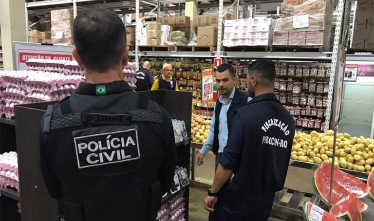 Polícia Civil realiza fiscalização em supermercado por venda de produtos vencidos em Porto Velho