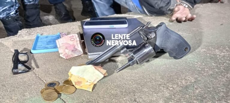 Jovem armado com revólver é preso após realizar arrastões na capital