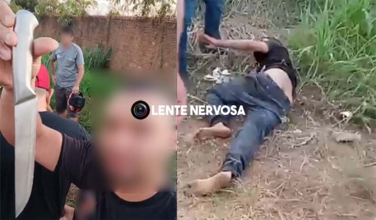 SE LASCOU – Infrator de 13 anos é espancado por populares após tentar esfaquear motorista de aplicativo durante assalto