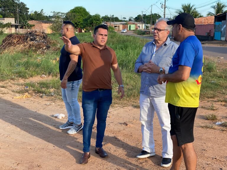 Últimas Notícias 8 BAIRRO AEROCLUBE – Vereador Edimilson Dourado visita área onde será construído Ecoparque