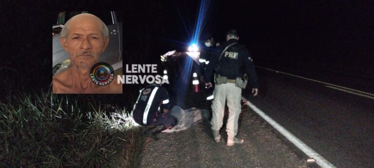 Idoso conhecido como “Picada de Cobra” morre em grave atropelamento na BR-364