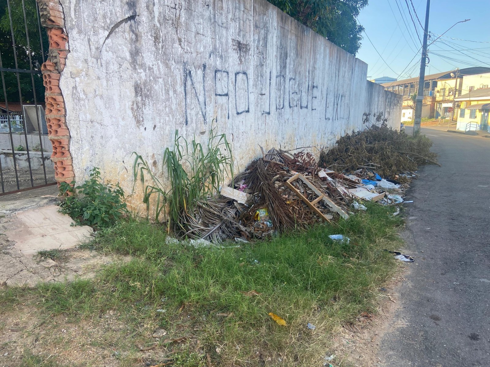 Vereador Dr. Gilber Conquista Limpeza da Calçada do Cemitério dos Inocentes