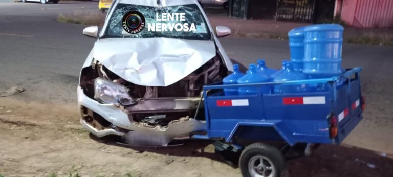 Entregador sofre grave acidente ao tentar fazer conversão na capital