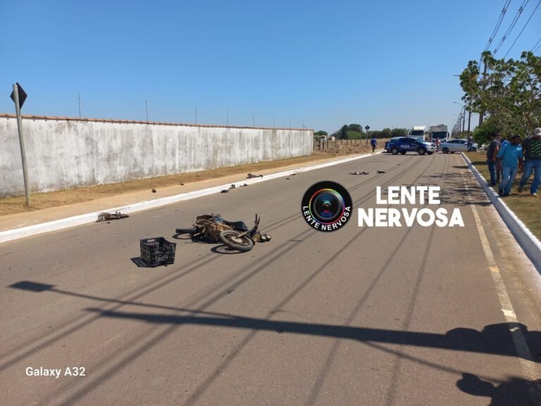 COLISÃO FATAL – Motociclista morre e outro fica gravemente ferido em acidente