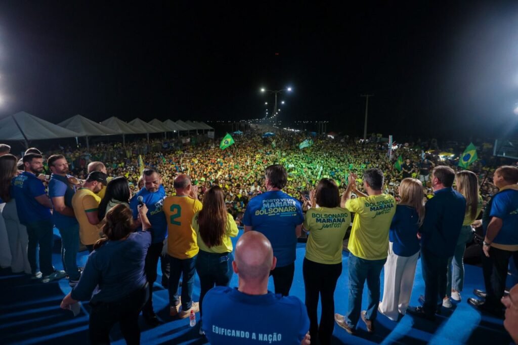 Bolsonaro mobiliza Porto Velho em apoio histórico à candidatura de Mariana Carvalho