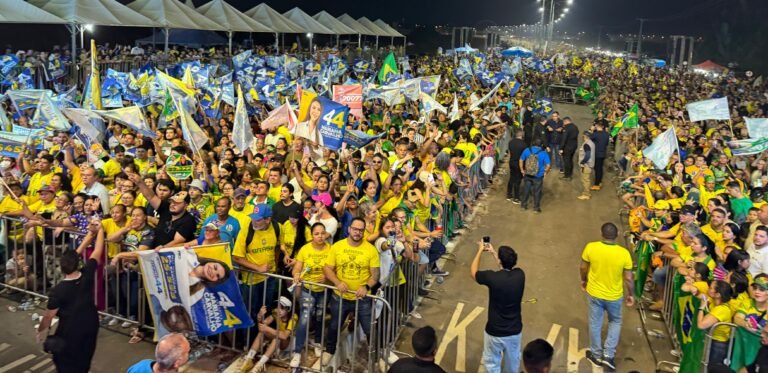 Multidão aguarda Jair Bolsonaro na Avenida Santos Dumont em Porto Velho – VEJA VÍDEO