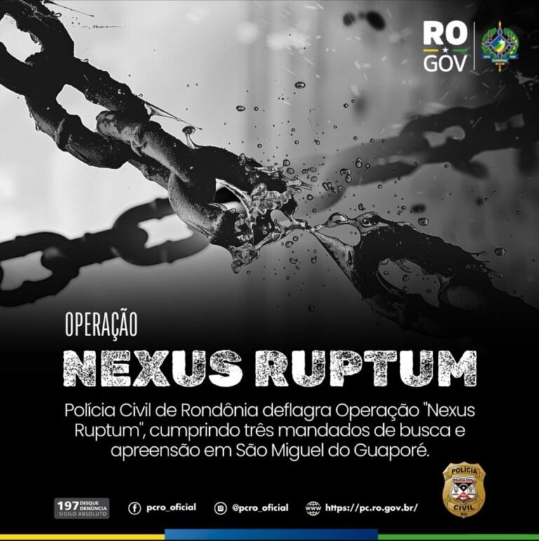 Polícia Civil deflagra operação “Nexus Ruptum” e prende dois suspeitos