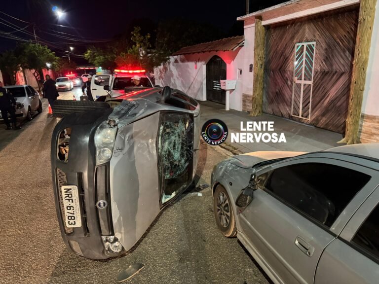 Idoso fica ferido após capotamento em grave acidente na zona sul de Porto Velho