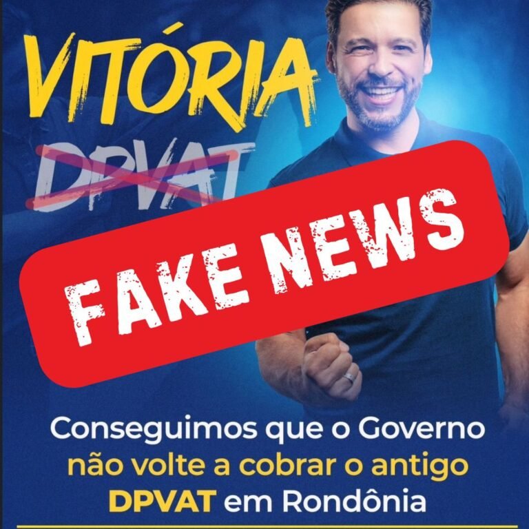 FAKE NEWS – Deputado Delegado Camargo engana população sobre isenção do pagamento do antigo DPVAT